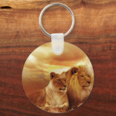 Löwen entspannen in Afrika Schlüsselanhänger (Vorderseite)