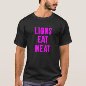 Löwen essen Fleisch Premium T-Shirt (Vorderseite)