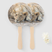 Löwen Fächer (Vorne und Hinten)