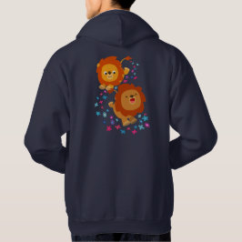 Löwen für niedliche Cartoon im Gartenhaus (hinten) Hoodie