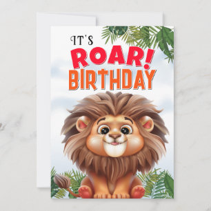 Löwen Geburtstag Karte
