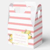 Löwen Gelb und Rosa Wasserfarben Kinderdusche Geschenkschachtel (Geöffnet)