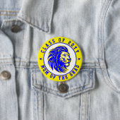 Löwen Gelbe und Blaue Mutter des Absolventen Button (Beispiel)