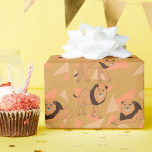Löwen Geschenkpapier