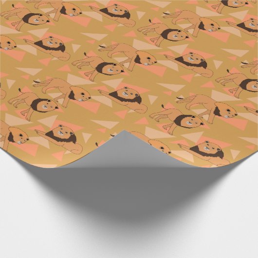 Löwen Geschenkpapier (Ecke)