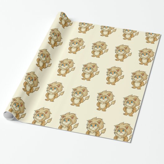 Löwen Geschenkpapier (Ungerollt)