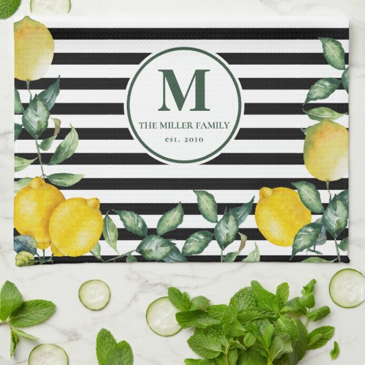 Löwen gestreifte Familienküche Geschirrtuch (Gefaltet)