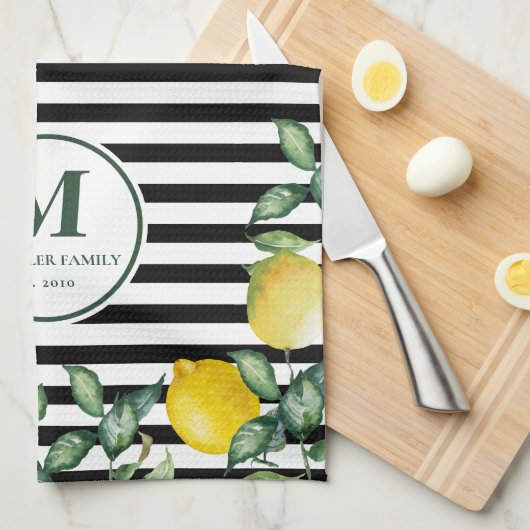 Löwen gestreifte Familienküche Geschirrtuch (Viertel Falte)