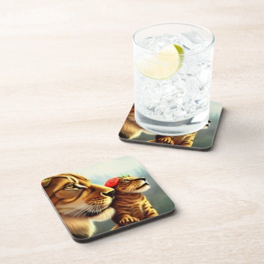 Löwen Getränkeuntersetzer (Rechte Seite)