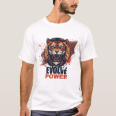 Löwen-Gym T-Shirt – Evolve Power Beast Mode Tee (Vorderseite)