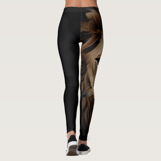 Löwen Head Design Leggings (Rückseite)