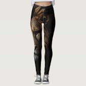 Löwen Head Design Leggings (Vorderseite)