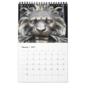 Löwen im Architekturkalender 2023 Kalender (Feb 2027)