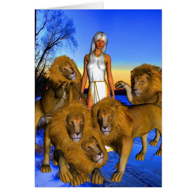 Löwen im Winter (Vorne)