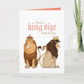 Löwen in der Liebe Grußkarte Karte (Vorderseite)