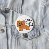 Löwen in Ihrem Gesicht! Knopf Button (Beispiel)