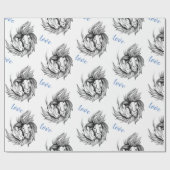 Löwen in Liebe Geschenkpapier (Flach)