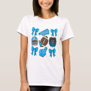 Löwen jubeln Football-Spieltag Coquette Löwen Bowl T-Shirt