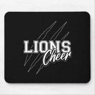 Löwen jubeln zurück zur Cheerleading-Team-Schulspi Mousepad