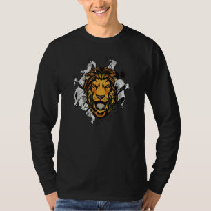 Löwen Kopf - der König des Tieres bricht aus T-Shirt