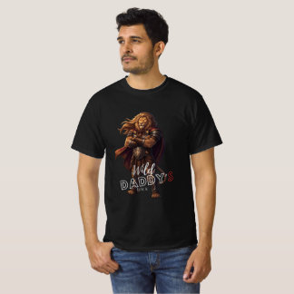 Löwen Krieger Wilder Daddy Safari Abenteuer Herren T-Shirt