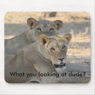 Löwen lustig mousepad