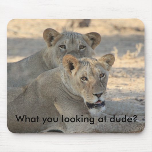 Löwen lustig mousepad (Vorne)