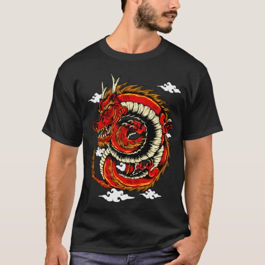 Löwen-Mandala. T-Shirt (Vorderseite)