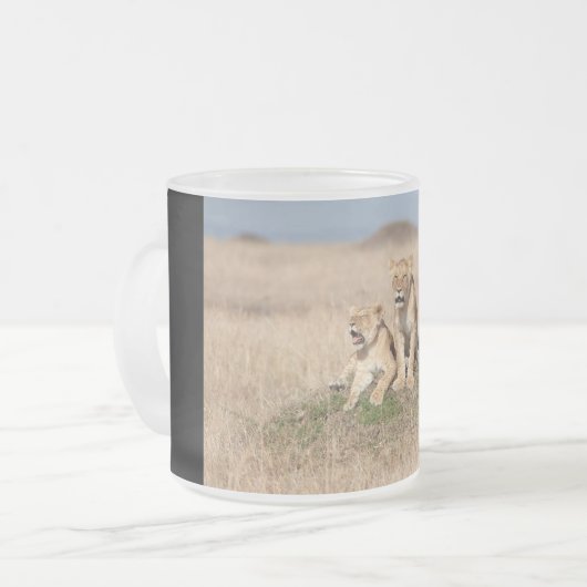 Löwen Mattglastasse (Vorderseite Links)