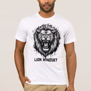 Löwen-Mentalität Mächtiger Löwe Grafik Tier T-Shirt