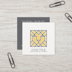 Löwen-Mosaik-Logo   QR-Code Quadratische Visitenkarte