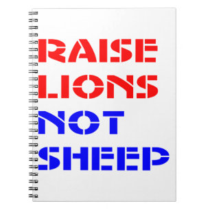 Löwen nicht schaf #USAPatriotGraphics © Notizblock