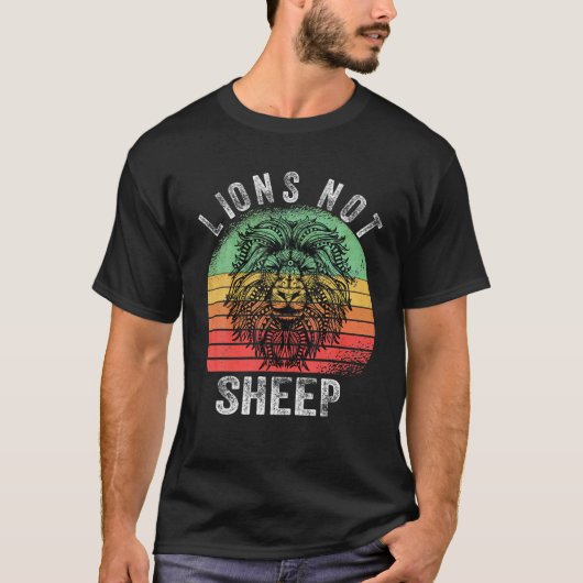Löwen ohne Schafbekleidung T-Shirt (Vorderseite)