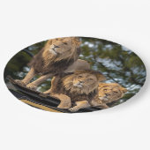 Löwen Pappteller (Schrägansicht)