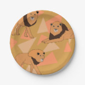 Löwen Pappteller (Vorderseite)