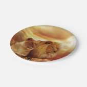 Löwen Pappteller (Schrägansicht)