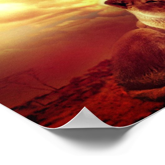 Löwen Poster (Ecke)