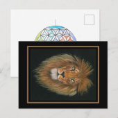 Löwen-Postkarte Postkarte (Vorne/Hinten)