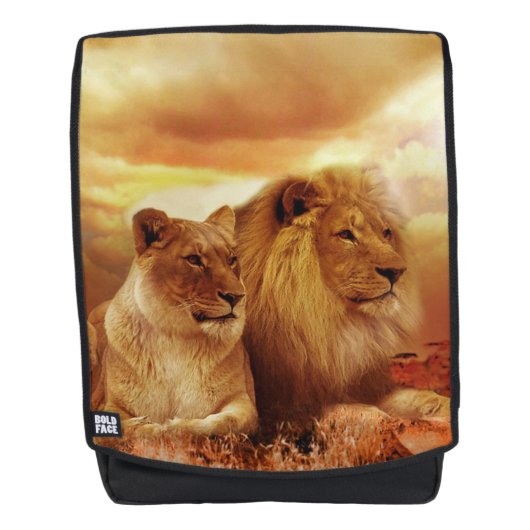 Löwen Rucksack (Vorderseite)