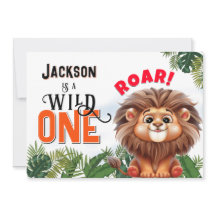 Löwen Safari Wild One Kindergeburtstagsfeier