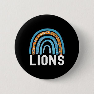 Löwen Schul-Sport-Fan-Team Zurück zur Schule Geist Button