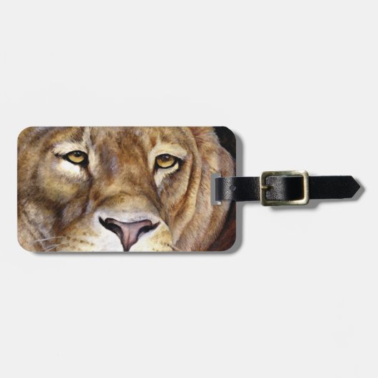 Löwen sehen sich mit billiger Kunst, Gepäckanhänge Gepäckanhänger (Vorderseite horizontal)