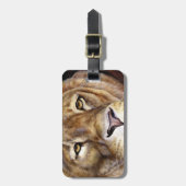 Löwen sehen sich mit billiger Kunst, Gepäckanhänge Gepäckanhänger (Vorderseite vertikal)