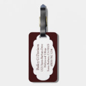 Löwen sehen sich mit billiger Kunst, Gepäckanhänge Gepäckanhänger (Rückseite vertikal)