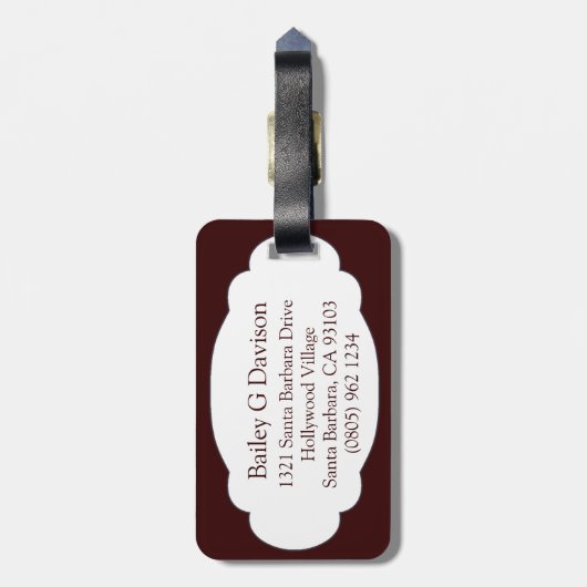 Löwen sehen sich mit billiger Kunst, Gepäckanhänge Gepäckanhänger (Rückseite vertikal)