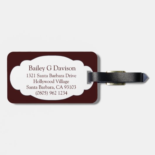 Löwen sehen sich mit billiger Kunst, Gepäckanhänge Gepäckanhänger (Rückseite horizontal)