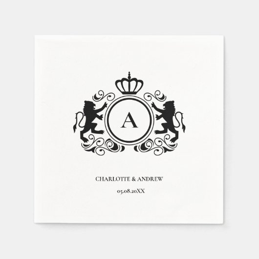 Löwen Serviette (Vorderseite)