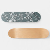 Löwen Skateboard läuft - Ihre Farben (Horizontal)