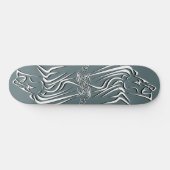 Löwen Skateboard läuft - Ihre Farben (Horizontal)