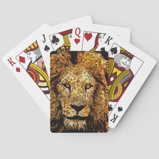 Löwen Spielkarten (Rückseite)
